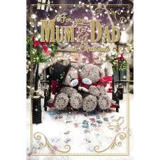 3D Holographic For You Mum & Dad Me to You Bear Christmas Card Image Preview